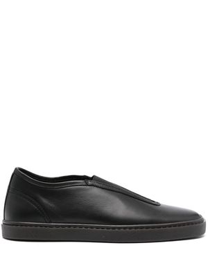 LEMAIRE slip-on leather sneakers - Black