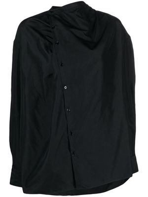 Lemaire Soft Collar silk blouse - Black