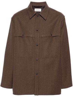 Lemaire Storm long-sleeve shirt - Brown