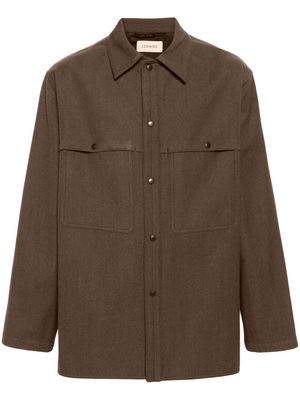 Lemaire Storm virgin-wool blend shirt jacket - Brown