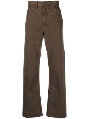 Lemaire straight-leg cotton jeans - Brown
