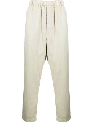 Lemaire straight-leg cotton trousers - Grey