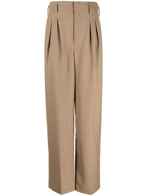 Lemaire straight-leg tailored trousers - Brown