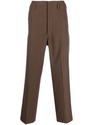 Lemaire straight-leg wool-blend trousers - Brown