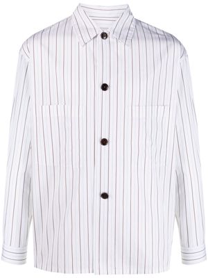 Lemaire stripe-print button shirt - White