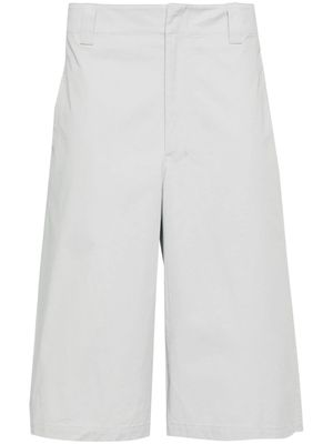 LEMAIRE tonal stitching cotton bermuda shorts - Grey