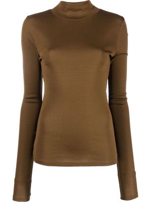 Lemaire turtleneck long-sleeve top - Brown