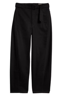 Lemaire Twisted Seam Belted Pants in Black Bk999