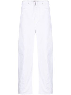 Lemaire Twisted straight-leg jeans - White