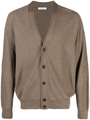 Lemaire Twisted V-neck cardigan - Brown
