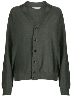 Lemaire Twisted V-neck cardigan - Green