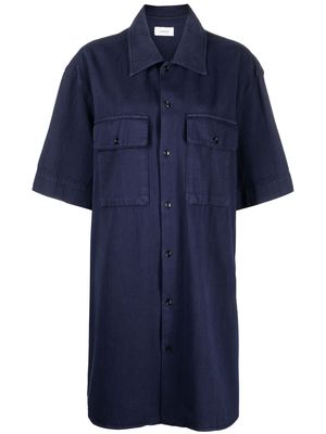 Lemaire two-pocket short-sleeved shirt - Blue