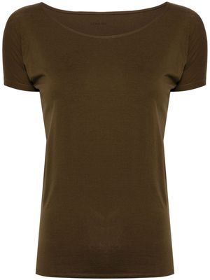 LEMAIRE U-neck T-shirt - Brown