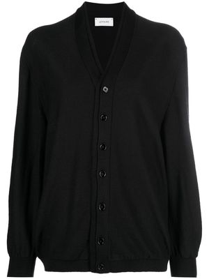 Lemaire V-neck fine-knit cardigan - Black