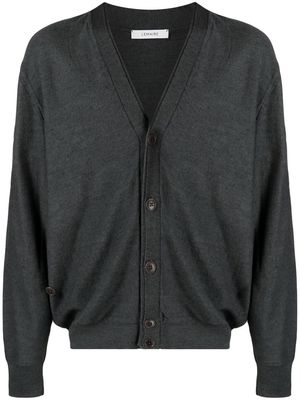 Lemaire V-neck twisted cardigan - Grey