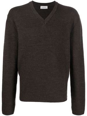 Lemaire V-neck wool jumper - Brown