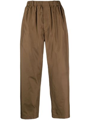 Lemaire wide-leg silk trousers - Brown