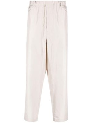 Lemaire wide-leg silk trousers - Neutrals