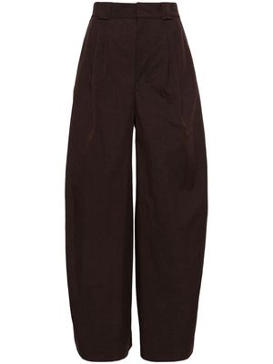 LEMAIRE wide-leg trousers - Brown