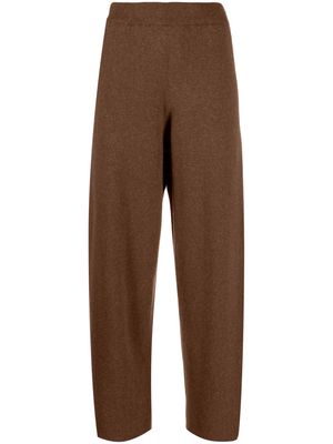Lemaire wool-blend knitted trousers - Brown