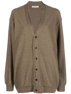 Lemaire wool-blend V-neck cardigan - Brown