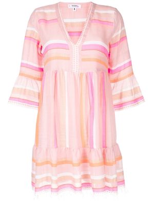 lemlem Jikirti stripe-print dress - Pink