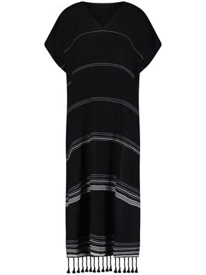 lemlem Leliti classic caftan dress - Black