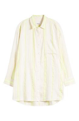 lemlem Mariam Cotton Blend Cover-Up Tunic in Lomi Keylime