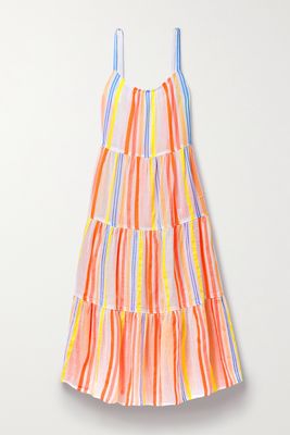 LemLem - Tirunesh Striped Cotton-blend Gauze Maxi Dress - Yellow