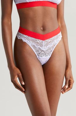 Lemonade Dolls The Picot Lace V-Brazilian Briefs in Lilac 