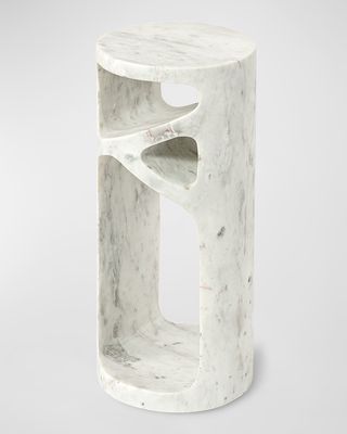 Lena Marble Accent Table 18"
