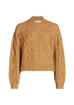 Lennon Aran-Knit Sweater