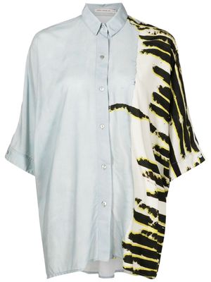 Lenny Niemeyer abstract-print half-sleeved shirt - Blue