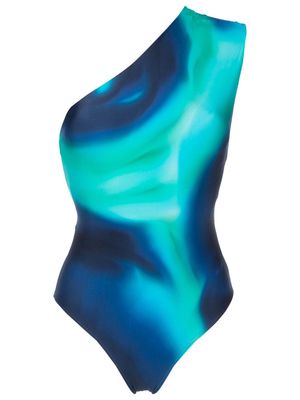 Lenny Niemeyer Agata one-shoulder swimsuit - Blue
