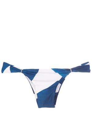 Lenny Niemeyer Burle abstract-print bikini bottoms - Blue