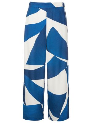 Lenny Niemeyer Burle cropped trousers - Blue
