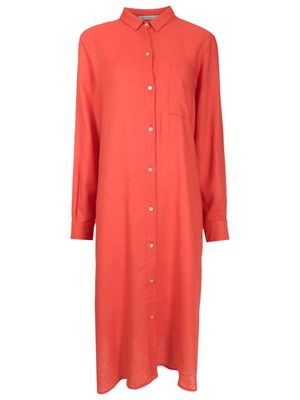 Lenny Niemeyer button-up long-sleeved dress - Red