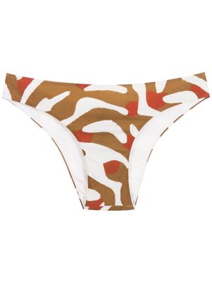 Lenny Niemeyer Calca Athletic Midi Kalahari bikini bottoms - Brown