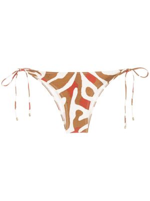 Lenny Niemeyer Calca Lacinho Alongado Kalahari bikini bottoms - Brown