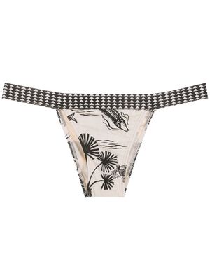 Lenny Niemeyer Calca Pala Fina Savana bikini bottoms - Black