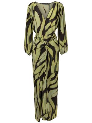 Lenny Niemeyer camouflage-print twist-detail dress - Green