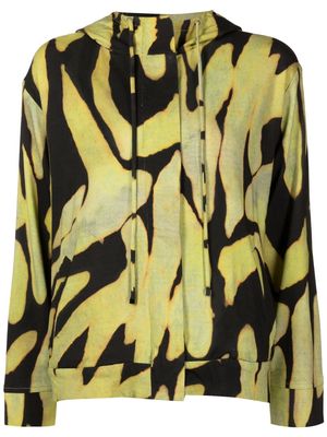 Lenny Niemeyer camouflage-print two-pocket hoodie - Green