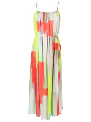 Lenny Niemeyer Canvas belted ruched dress - Multicolour