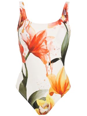 Lenny Niemeyer floral-print scoop neck swimsuit - Multicolour