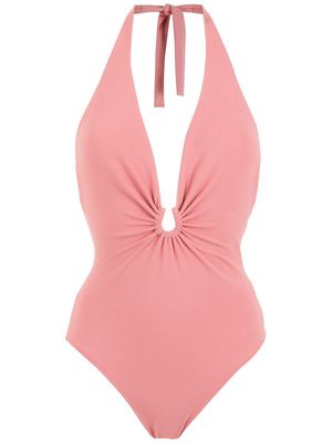 Lenny Niemeyer front gathered-detail swimsuit - Pink