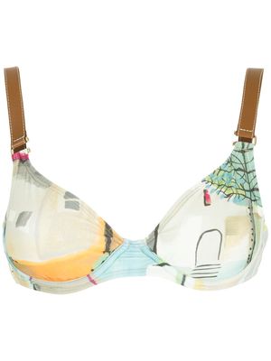 Lenny Niemeyer Gigi quarter cup bikini top - Neutrals