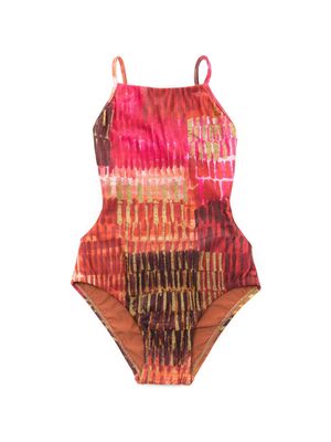 Lenny Niemeyer Maio abstract-print swimsuit - Brown
