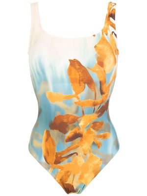Lenny Niemeyer Nori graphic-print swimsuit - Neutrals