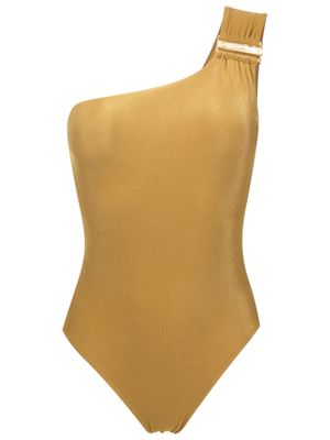 Lenny Niemeyer one-shoulder sleeveless swimsuit - Brown