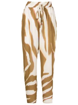Lenny Niemeyer Oryx drawstring tapered trousers - Brown
